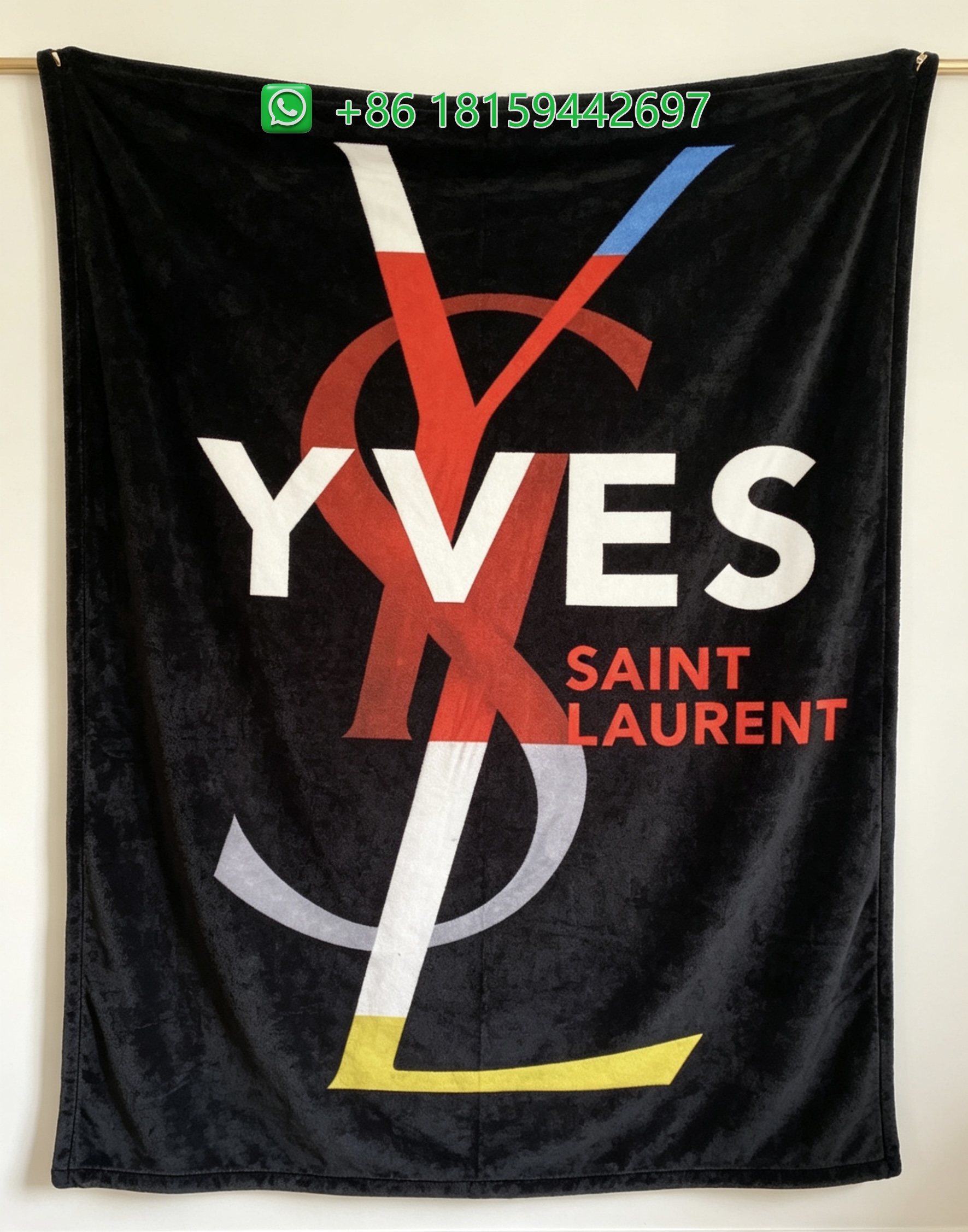 Yves Saint Laurent Throw Blankets
